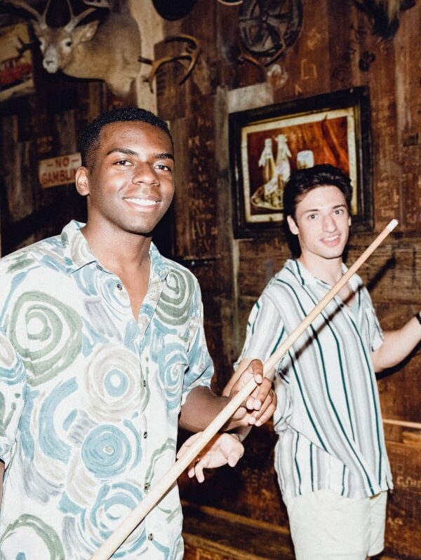 TAMU Students Playing Pool