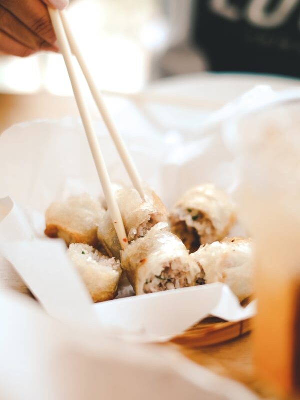 Dumplings with Chopsticks